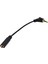 3.5mm Erkek - 3.5mm Dişi Kablo Kordon Mikrofon Kablosu Adaptör Bağlantı Kablosu 25.5cm Siyah (Yurt Dışından) 4