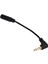 3.5mm Erkek - 3.5mm Dişi Kablo Kordon Mikrofon Kablosu Adaptör Bağlantı Kablosu 25.5cm Siyah (Yurt Dışından) 5