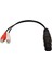 Xlr Dişi 2 Rca Dişi Y Ayırıcı Kablo 3pin Çift Rca 1 Xlr Dişi Dişi Kablo Mikrofon Mikser Amplifikatör Için (Yurt Dışından) 1