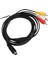 Mini Dın 10 Pin - 3 Rca Kablo Erkek - Erkek Net Sinyal Video Adaptör Kablosu Tv Monitör Projektör Için 5.9ft (Yurt Dışından) 3