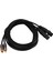 Çift Erkek Çift Xlr Dişi Kablo 22AWG Bakır Pvc Muhafaza Xlr Kablosu Amplifikatör Mikseri Için 3 Metre (Yurt Dışından) 2