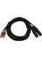 Çift Erkek Çift Xlr Dişi Kablo 22AWG Bakır Pvc Muhafaza Xlr Kablosu Amplifikatör Mikseri Için 3 Metre (Yurt Dışından) 3