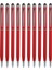 10 Adet Stylus 2'si 1 Arada Kapasitif Dokunmatik Ekran Tükenmez Kalemler Metal Bilgisayar Aksesuarları Kırmızı (Yurt Dışından) 1