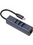 4'ü 1 Arada USB C Hub RJ45 100MBPS Ethernet Bağlantı Noktası 3 USB Bağlantı Noktası Dizüstü Bilgisayarlar Tabletler Için Depolama Delikli USB C - Ethernet Adaptörü (Yurt Dışından) 2