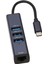 4'ü 1 Arada USB C Hub RJ45 100MBPS Ethernet Bağlantı Noktası 3 USB Bağlantı Noktası Dizüstü Bilgisayarlar Tabletler Için Depolama Delikli USB C - Ethernet Adaptörü (Yurt Dışından) 3