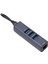 4'ü 1 Arada USB C Hub RJ45 100MBPS Ethernet Bağlantı Noktası 3 USB Bağlantı Noktası Dizüstü Bilgisayarlar Tabletler Için Depolama Delikli USB C - Ethernet Adaptörü (Yurt Dışından) 5