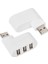 USB Hub'ları Portları USB 2.0 Mini Döner Ayırıcı Adaptörü Hub Pc Dizüstü Bilgisayar Mac Beyaz (Yurt Dışından) 5