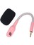 Barracuda x Kablosuz Oyuncu Kulaklığı Profesyonel 3.5mm Çıkarılabilir Oyuncu Boom Mikrofonu Pembe Için Mikrofon Değişimi (Yurt Dışından) 3