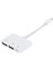 3'ü 1 Arada Otg Adaptörü Genişletme Yuvası Ios Hafıza Kartı USB Hub Klavye Fare Kamera Piyano (Yurt Dışından) 3