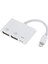 3'ü 1 Arada Otg Adaptörü Genişletme Yuvası Ios Hafıza Kartı USB Hub Klavye Fare Kamera Piyano (Yurt Dışından) 5