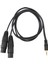 3,5 Mm'den Çift Xlr Kablosuna 22AWG Ofc Hi-Fi Ses Kalitesi 3,5 mm Erkekten 2 Xlr Dişi Mikrofon Kablosuna Performans Için (Yurt Dışından) 3