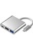 Type C - USB Hub Çok Işlevli 3'ü 1 Arada 5gbps Hız Taşınabilir Type C Yerleştirme Istasyonu Ev Ofis Için Gümüş (Yurt Dışından) 1