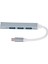 USB C Hub 4'ü 1 Arada Yüksek Hızlı Hafif Taşınabilir USB Yerleştirme Istasyonu Klavye Yazıcı Cep Telefonu Tabletgri (Yurt Dışından) 1