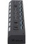 USB Hub 3.0 7 Portlu Yüksek Hızlı Ayırıcı Bireysel Anahtarlar Güç Adaptörü USB Uzatma Güçlendirilmiş USB Hub Ab Fişi (Yurt Dışından) 4