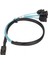 12GBPS Mini Sas Hd Sff 8643 Ila 4 Sata 3.0 Kablo Pvc Çift Kanal 7p Sunucu Sabit Disk Dizisi Veri Hattı 1m / 3.3ft (Yurt Dışından) 4