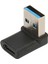 Sağ Açı USB C - USB A Adaptörü 10 Gbps Tak ve Çalıştır USB A 3.2 Erkek - USB C 3.2 Dişi Adaptörü Pc Dizüstü Bilgisayar Için (Yurt Dışından) 2