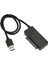 USB 2.0 - Sata 6+7 Kolay Sürücü Kablosu 480MBPS USB - Sata Optik Sürücü Adaptör Kablosu Dizüstü Bilgisayar Için (Yurt Dışından) 4