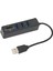 Usb2.0 Hub Hafıza Kartı Depolama Kart Okuyucu Yüksek Hızlı Iletim Tak ve Çalıştır Kolay Erişim USB Ayırıcısiyah (Yurt Dışından) 2