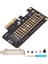 Nvme M.2 - Pcıe3.0 Yükseltici Kart 32 Gbps Siyah Yarım Yükseklik Baffle Pcıe X4 Genişletme Kartı Win Için Os x Için Linux Için (Yurt Dışından) 3