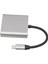 USB C'den Hd Multimedya Arayüz Hub'ı 3'ü 1 Arada 4K UHD 3840X2160 30Hz Type C'den Hd Multimedya Arayüzü 4K USB 3.0 USB C Hub'ı (Yurt Dışından) 5