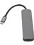 5'i 1 Arada Yerleştirme Istasyonu 4K30Hz Hd Çok Işlevli Çoklu Bağlantı Noktalı Usb3.0 Yüksek Hızlı Iletim USB C Hub Gri (Yurt Dışından) 3