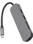 5'i 1 Arada Yerleştirme Istasyonu 4K30Hz Hd Çok Işlevli Çoklu Bağlantı Noktalı Usb3.0 Yüksek Hızlı Iletim USB C Hub Gri (Yurt Dışından) 5