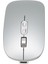 Bluetooth Fare Sessiz Tip C Şarjlı 2.4g Kablosuz Fare Renkli Işıklı Macbook Için Windows Pc Için Telefon Için Gümüş Gri (Yurt Dışından) 3
