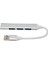 USB Hub Mini Taşınabilir Alüminyum Alaşımlı 4 Port USB 3.0 Genişletme Hub'ı Flash Sürücüler Mobil Sabit Sürücüler Için (Yurt Dışından) 3