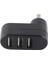 USB Splitter Mini Taşınabilir Sıralı USB 2.0 Yerleştirme Istasyonu 3 Portlu Splitter 180° Dönebilen Genişleme Hub'ı (Yurt Dışından) 3