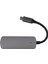 USB C Hub 4'ü 1 Arada Gri Metal Kasa 4K Hd Pd Hızlı Şarj Yaygın Uyumlu USB C Ayırıcı Dizüstü Bilgisayar Masaüstü Telefon Gri (Yurt Dışından) 3