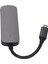 USB C Hub 4'ü 1 Arada Gri Metal Kasa 4K Hd Pd Hızlı Şarj Yaygın Uyumlu USB C Ayırıcı Dizüstü Bilgisayar Masaüstü Telefon Gri (Yurt Dışından) 5