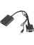 Vga'dan Hd Multimedya Arayüz Dönüştürücü 1080P USB Güç Kaynağı VGA Adaptörü 3,5 mm Ses Kablosu ile Pc Tv Monitör Için (Yurt Dışından) 2