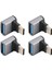 4 Adet Dik Açı USB C'den USB Adaptörüne 10 Gbps Yüksek Hızlı 90 Derece USB Dişi'den Tip C Erkek Adaptörüne Telefon Dizüstü Bilgisayar Için (Yurt Dışından) 2
