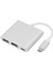 3'ü 1 Arada USB C'den Hd Multimedya Arayüz Adaptörü 4K Görsel Usb3.0 Pd Hızlı Şarj Alüminyum Alaşımlı Yerleştirme Istasyonu Tip C Hub (Yurt Dışından) 1
