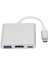 3'ü 1 Arada USB C'den Hd Multimedya Arayüz Adaptörü 4K Görsel Usb3.0 Pd Hızlı Şarj Alüminyum Alaşımlı Yerleştirme Istasyonu Tip C Hub (Yurt Dışından) 2