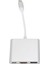 3'ü 1 Arada USB C'den Hd Multimedya Arayüz Adaptörü 4K Görsel Usb3.0 Pd Hızlı Şarj Alüminyum Alaşımlı Yerleştirme Istasyonu Tip C Hub (Yurt Dışından) 4