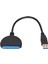 Sata Kablosu Sata - USB 3.0 Yüksek Hızlı Aktarım 25 cm Sabit Disk Okuyucu 2,5 Inç Sabit Disk Veri Aktarımı Için (Yurt Dışından) 5