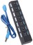 Port USB 3.0 Hub Profesyonel Tak ve Çalıştır USB Yüksek Hızlı Genişleme Hub Şarj Cihazı Siyah (Yurt Dışından) 2