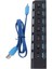 Port USB 3.0 Hub Profesyonel Tak ve Çalıştır USB Yüksek Hızlı Genişleme Hub Şarj Cihazı Siyah (Yurt Dışından) 4