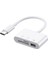 3'ü 1 Arada Type-C Hub Type-C - Usb2.0 + Sd + Tf Adaptörü Type-C Cihazlar Için Otg Hafıza Kartı Okuyucu Sd Tf Sd, Beyaz (Yurt Dışından) 2
