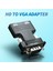 Hd Erkek - VGA Dişi Adaptör 3.5mm Ses Portu Destekli 1920*1080 Çözünürlük Bağımsız Ses Çıkışı Küçük Boy Siyah (Yurt Dışından) 1