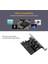 Dört Portlu USB 3.0 Süper Hızlı 5gbps Pcı-E Genişletme Kartı Pcı Express Adaptör Dönüştürücü Kartı 6A Güç Kaynağı Modülü Masaüstü Bilgisayar Için (Yurt Dışından) 1