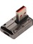 Dik Açı USB Erkek - Tip C Dişi Adaptör 120W 10GBPS'YE Kadar Çinko Alaşımlı Kabuk 3.1 USB A - C Otg Adaptörü (Yurt Dışından) 1
