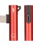 Adet USB C - 3,5 mm Ses Adaptörü 2'si 1 Arada Ses Şarj USB C - Ses Jakı Abs USB C - Ses Jakı Telefon Tablet Kırmızı (Yurt Dışından) 4