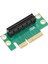 Pcı Express 4x Yükseltici Kart Profesyonel 90 Derece Adaptör Kartı Pcıe 4x Genişletme Kartı 1u 2u Küçük Bilgisayar ve Sunucu Kasası Için (Yurt Dışından) 4
