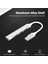 Taşınabilir USB Hub USB Adaptörü 4'ü 1 Arada Alüminyum Alaşımlı Hub Usb2.0/usb3.0 Portları Geniş Uyumluluk Gümüş (Yurt Dışından) 5