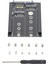 Çift Ngff Bm Anahtar M.2 SSD Kartı 6gbps Sata Iıı Arayüzü 2,5 Inç Sata Combo HDD Disk Sürücü Muhafazası 2230 2242 2260 Için (Yurt Dışından) 1