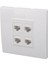 Cat 6 Ethernet Duvar Plakası 4 Port Dişi-Dişi Keystone Duvar Plakası Cat5 CAT5E CAT6A Için Internet Duvar Plakası (Yurt Dışından) 4