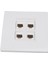 Cat 6 Ethernet Duvar Plakası 4 Port Dişi-Dişi Keystone Duvar Plakası Cat5 CAT5E CAT6A Için Internet Duvar Plakası (Yurt Dışından) 5