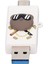 USB Flash Sürücü Sevimli Karikatür U Disk Taşınabilir Usb3.0 Flash Disk Telefon Dizüstü Bilgisayar Hoparlör 64GB‑3.0 (Yurt Dışından) 3